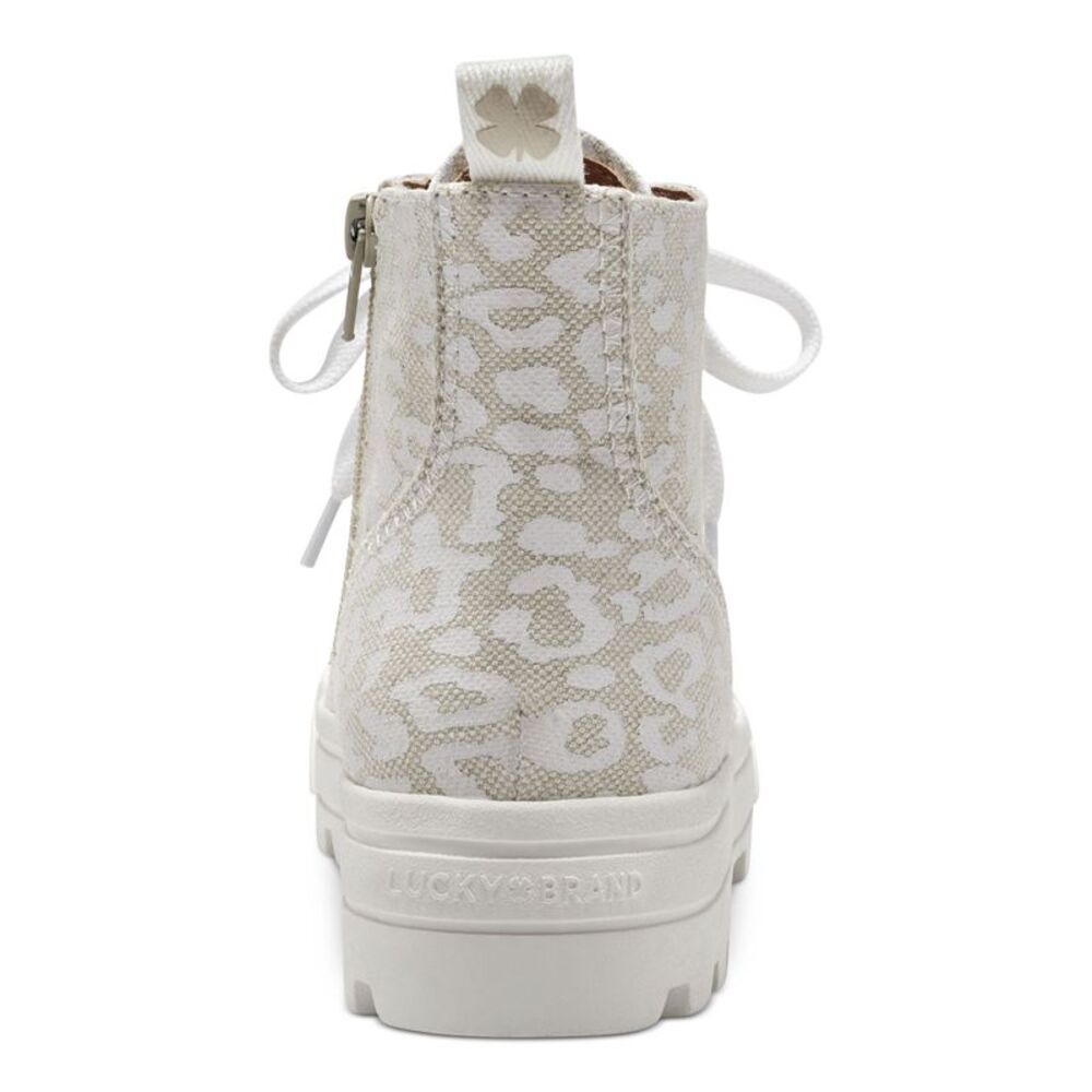 LUCKY BRAND Womens Beige 1-1/2"" Platform Chunky Lug Eisley Sneakers 7.5 M - Picture 2 of 4